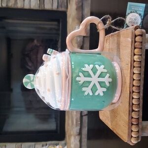 Pastel Hot Cocoa Mug with Topper-NWT
